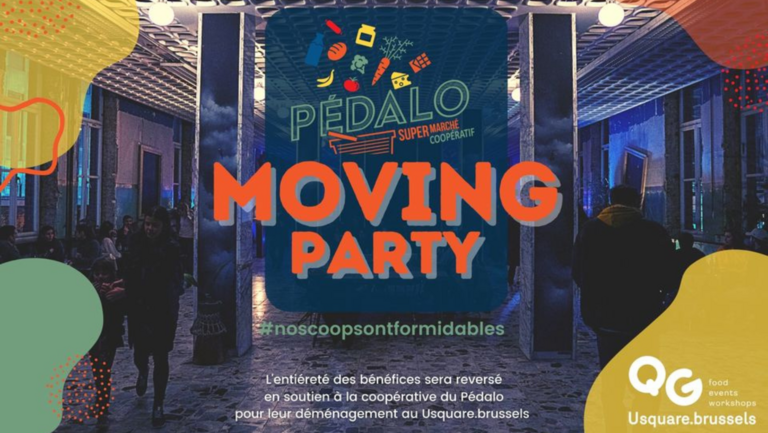 Le Pédalo Moving party, Usquare.brussels
