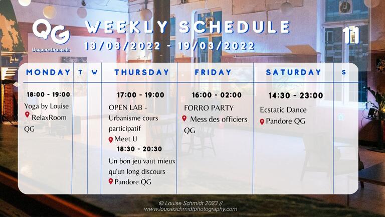 Weekly Program