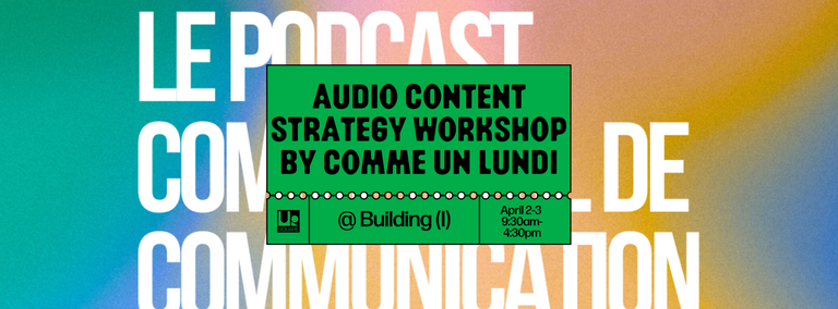 Audio content strategy workshop