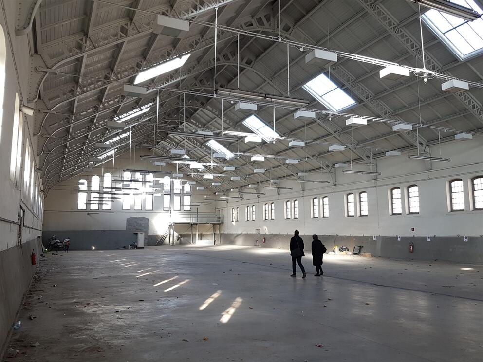 The old Riding School, where horse-riders at the gendarmerie school used to be trained, will become a sustainable food court. © sau-msi.brussels (P.Sa.)